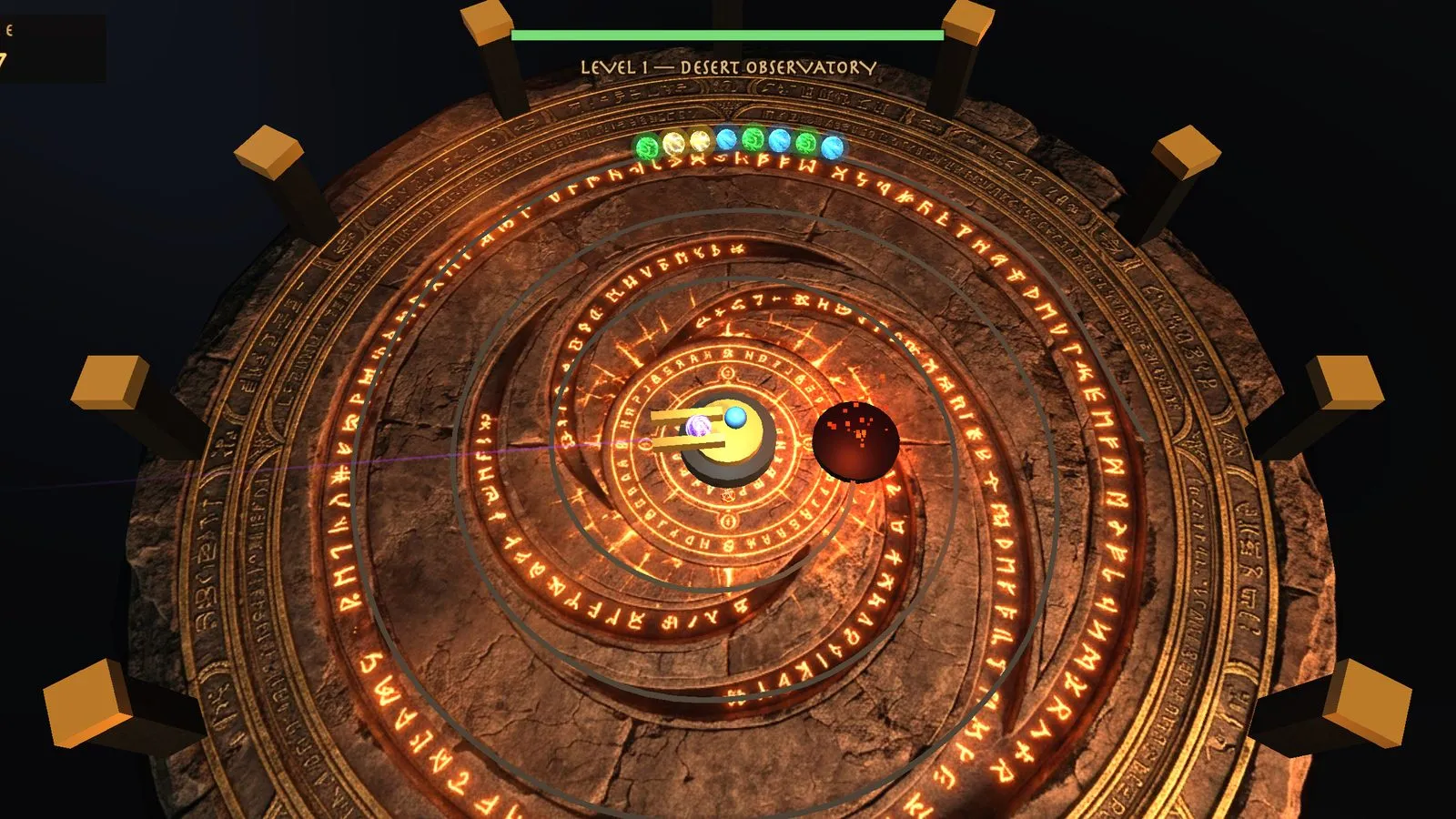 A scene from the game Orbitfall